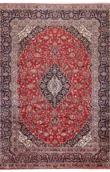 Persian Kashan Rug ~1989, Floral Design