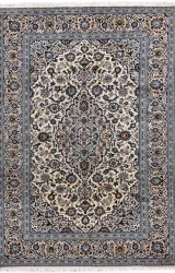 Persian Kashan Rug ~1990, Floral Design