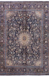 Persian Kashmar Rug ~1980, Floral Design