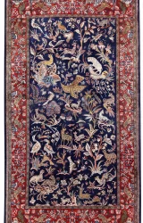 Persian Sarouk Rug ~1970, Animal Rug