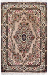 Persian Sarouk Rug ~1970, Floral Design