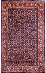 Persian Sarouk Rug ~1970, Geometric Design