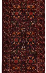Persian Tribal Baluchi Rug ~1990, Peacock Design