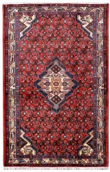 Persian Tribal Hamadan Rug ~2000, Geometric Design