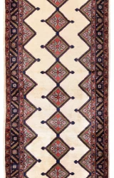 Persian Tribal Koliai Rug ~1989, Geometric Design