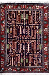 Persian Tribal Koliai Rug ~1995, Tree of Life Design