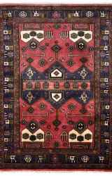 Persian Tribal Koliai Rug ~2001, Geometric Design