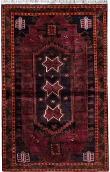 Persian Tribal Lori Rug ~1980, Geometric Design