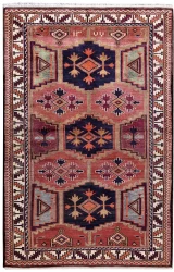 Persian Tribal Lori Rug ~2000, Geometric Design