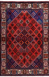 Persian Tribal MaiMai Rug ~1970, Geometric Design