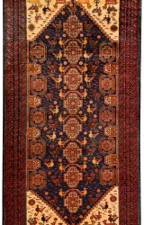 Persian Tribal Rug ~1978, Geometric Design