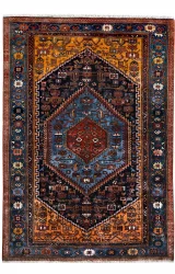 Persian Tribal Zanjan Rug ~1960, Geometric Design