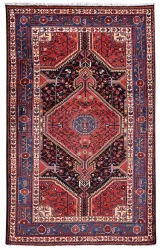 tribal-persian-rug-originated-from-hamadan-geometric-design-1980-3